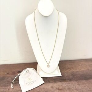 Kendra Scott Long Pendant Necklace Iridescent Drusy